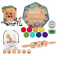 KNETÄ® Set aus Knete Stempeln Muster-Rolli Ausstecher