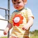 Vorschaubild Streifen T-Shirt kurzarm Blume
