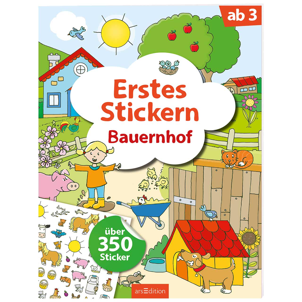 Stickerheft Bauernhof ab 3 Jahre