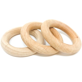 Little Hoops 3er Set naturfarben – ab Geburt