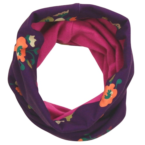 Blumen Schlauchschal zum Wenden