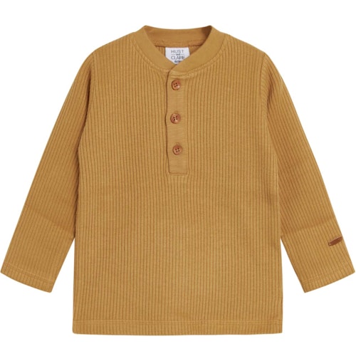 Strukturiertes Ripp Langarmshirt