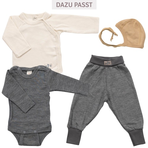 Babyhose Wolle Seide breite Bündchen