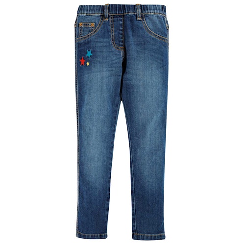 Mädchen Jeggings mit Sternen Stickerei