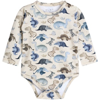 Body langarm Tiermotive beige