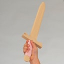 Vorschaubild Holzdolch mit Filzscheide 35 cm in rosa