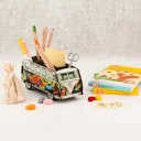 Vorschaubild Stiftebox zum Stecken VW T1 Popart Herzen