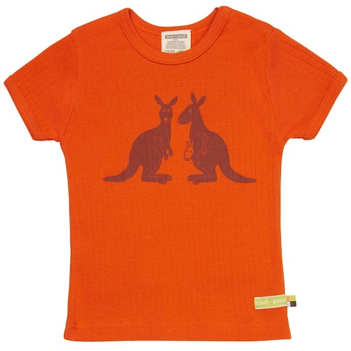 Weiches T-Shirt Rippe Känguru
