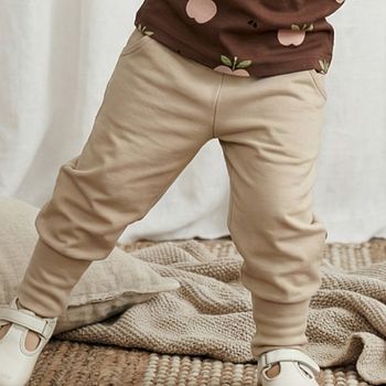 Bequeme Freizeithose Sweat creme