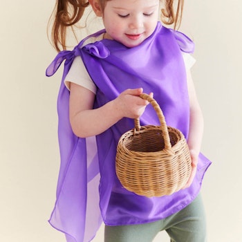 Spieltuch Seide lila klein 53 x 53 cm