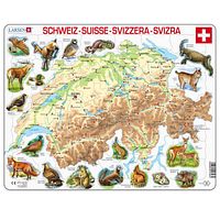 Lernpuzzle Schweiz Karte für Kinder ab 6 Jahre