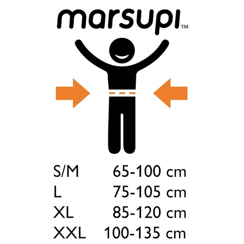 Marsupi Babytrage mit integrierter Kopfstütze