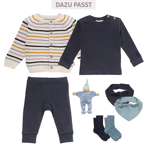 Edles Rippe Langarmshirt