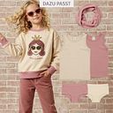 Vorschaubild Pullover beige Wikinger Print