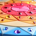 Vorschaubild Glitzermandala Sonne ab 4 Jahren (40 cm)