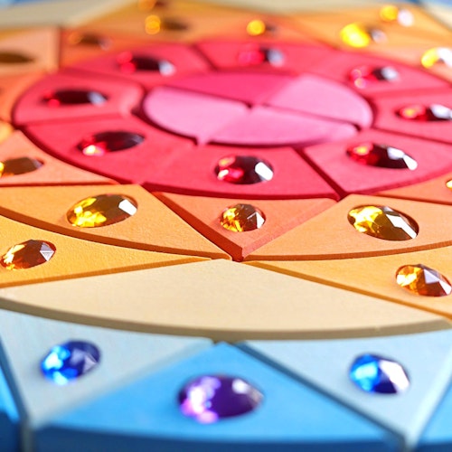 Glitzermandala Sonne ab 4 Jahren (40 cm)