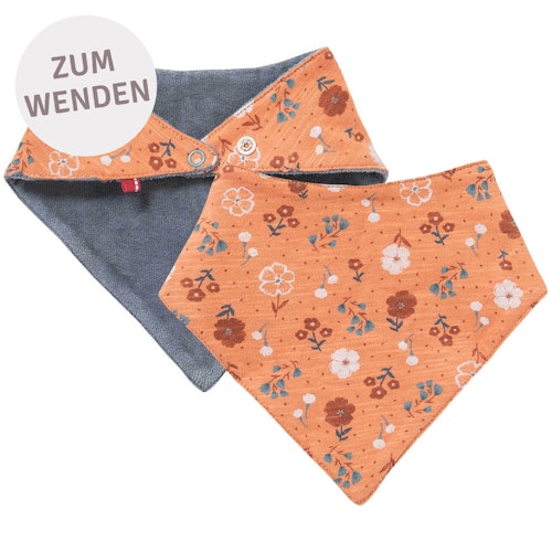 Wende Dreiecktuch Blümchen terrakotta
