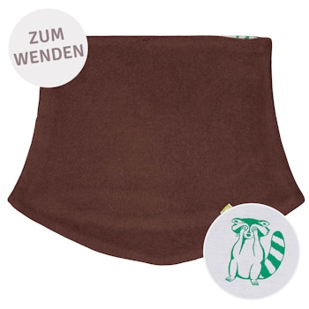 Wende Schlauchschal Fleece braun