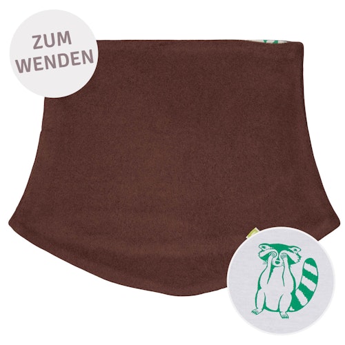 Wende Schlauchschal Fleece braun