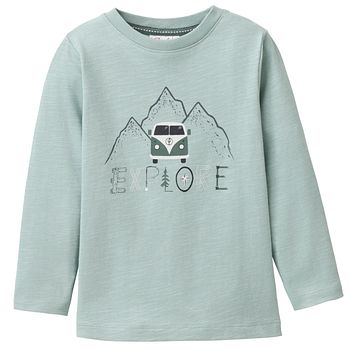 Langarmshirt People Wear Organic Interlock/Jersey Motiv