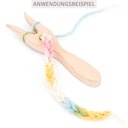 Vorschaubild Strickgabel mit Bio-Wolle - Pastell