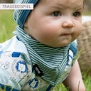 Vorschaubild Dreiecktuch Druckknopf Streifen