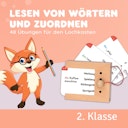 Vorschaubild Kartensatz Lesen von Wörtern und Zuordnen (ohne Lochkasten)