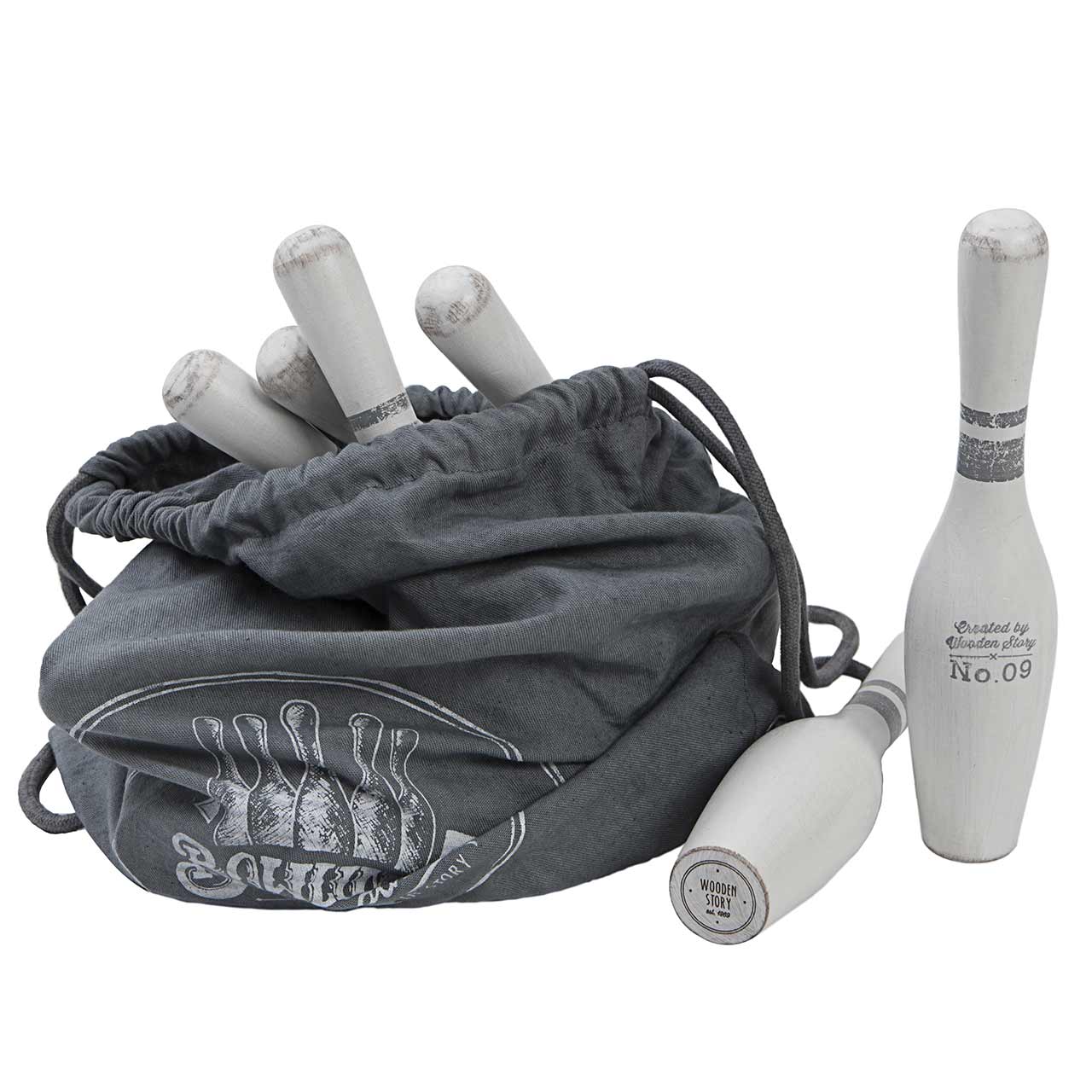 Bowling Set für Kinder weiß