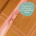 Vorschaubild Samt Sitzsack für Kinder gelb-rosa - 119 x 52 x 70 cm