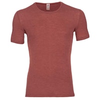Herren Wolle Seide kurzarm Shirt