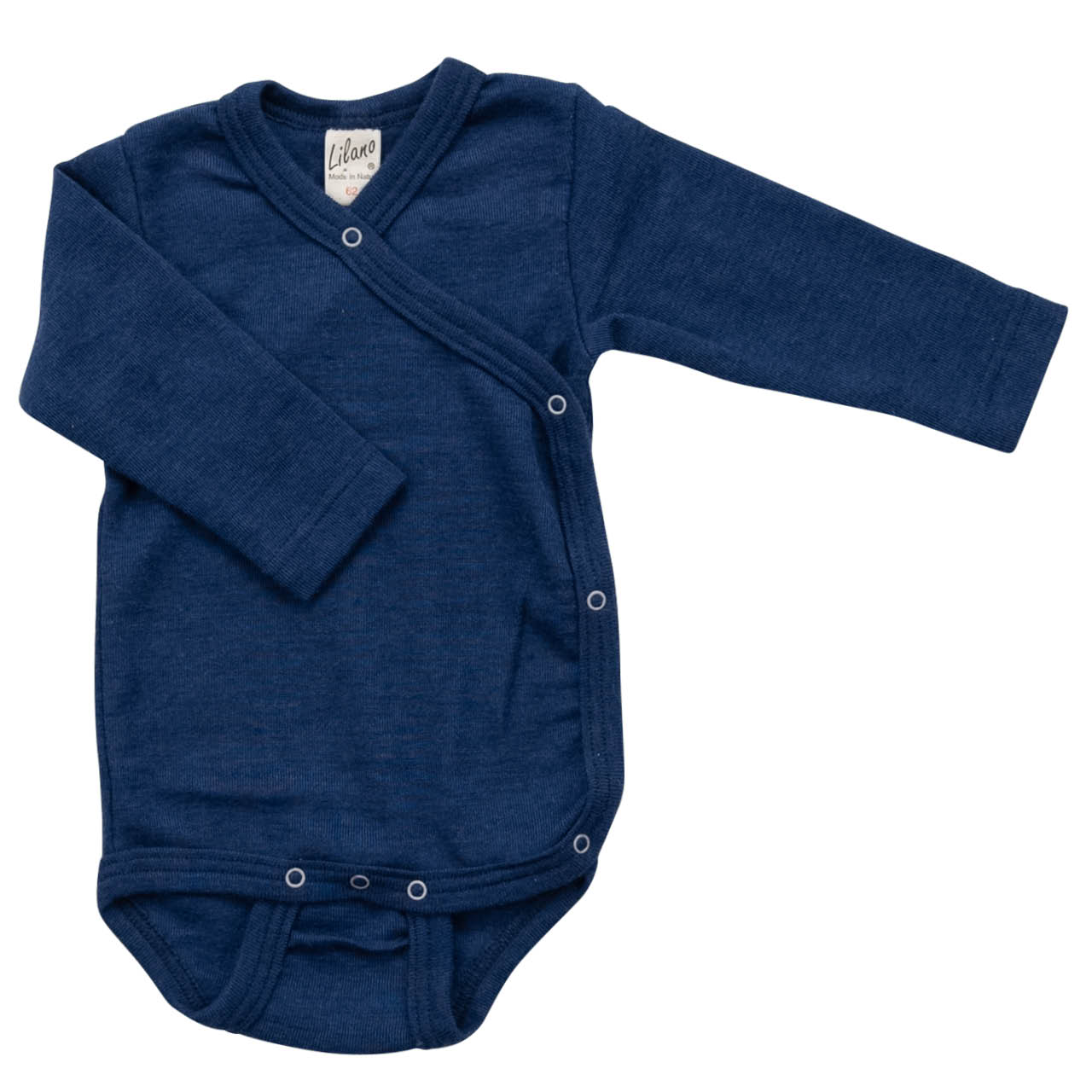 Wolle Seide Wickelbody langarm