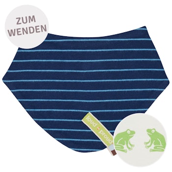 Wende-Dreiecktuch Streifen marine