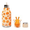 Vorschaubild Bestie Bottle Edelstahltrinkflasche mit Trinkhalm Giraffe 460 ml