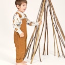 Vorschaubild Robuste Latzhose Twill