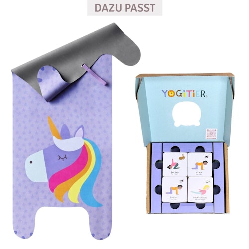 Kinder Yogamatte Emmi das Einhorn, 155 x 60 cm
