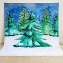 Vorschaubild Spieltuch Bio-Baumwolle Tannenbaum 100 x 100 cm