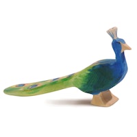 Pfau Holzfigur 8 cm