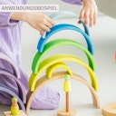 Vorschaubild Neongrün Regenbogen Grimms 10 teilig - 27,4 cm