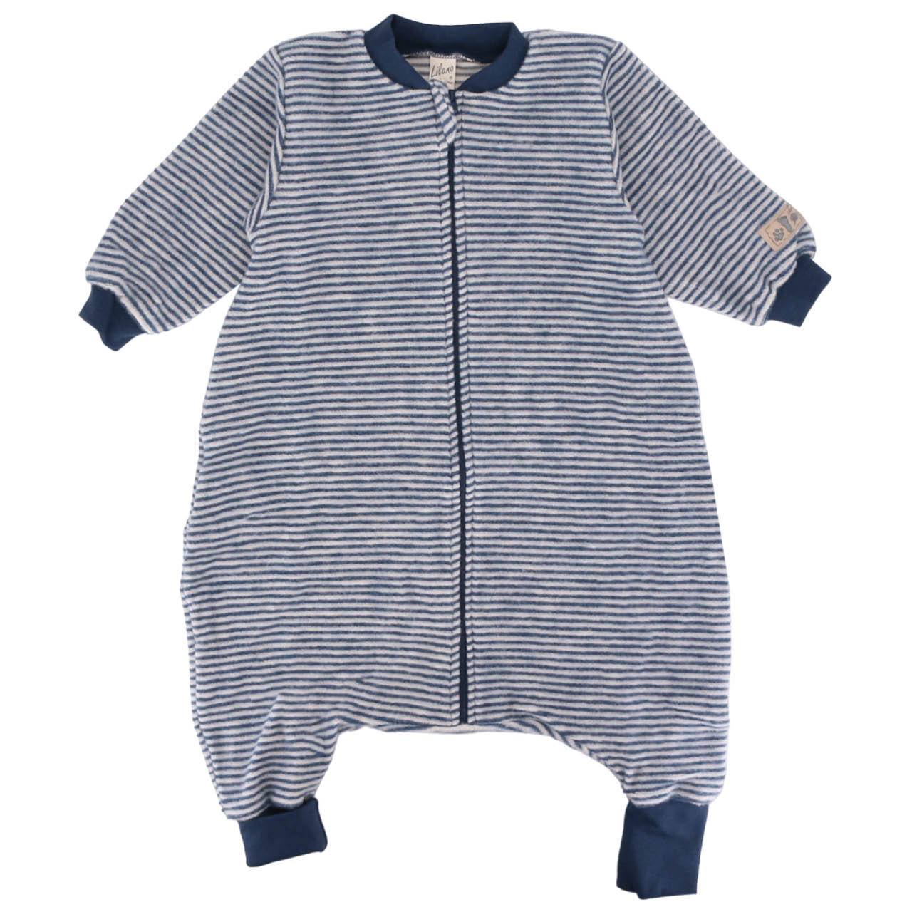 Babyschlafsack Wollplüsch mit Füßen und Ärmeln