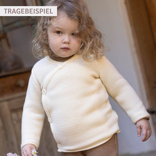 Strickjacke Disana Wickel langarm Schurwolle