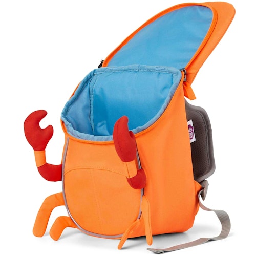 Ergonomischer Rucksack 1-3 Jahre Krabbe orange
