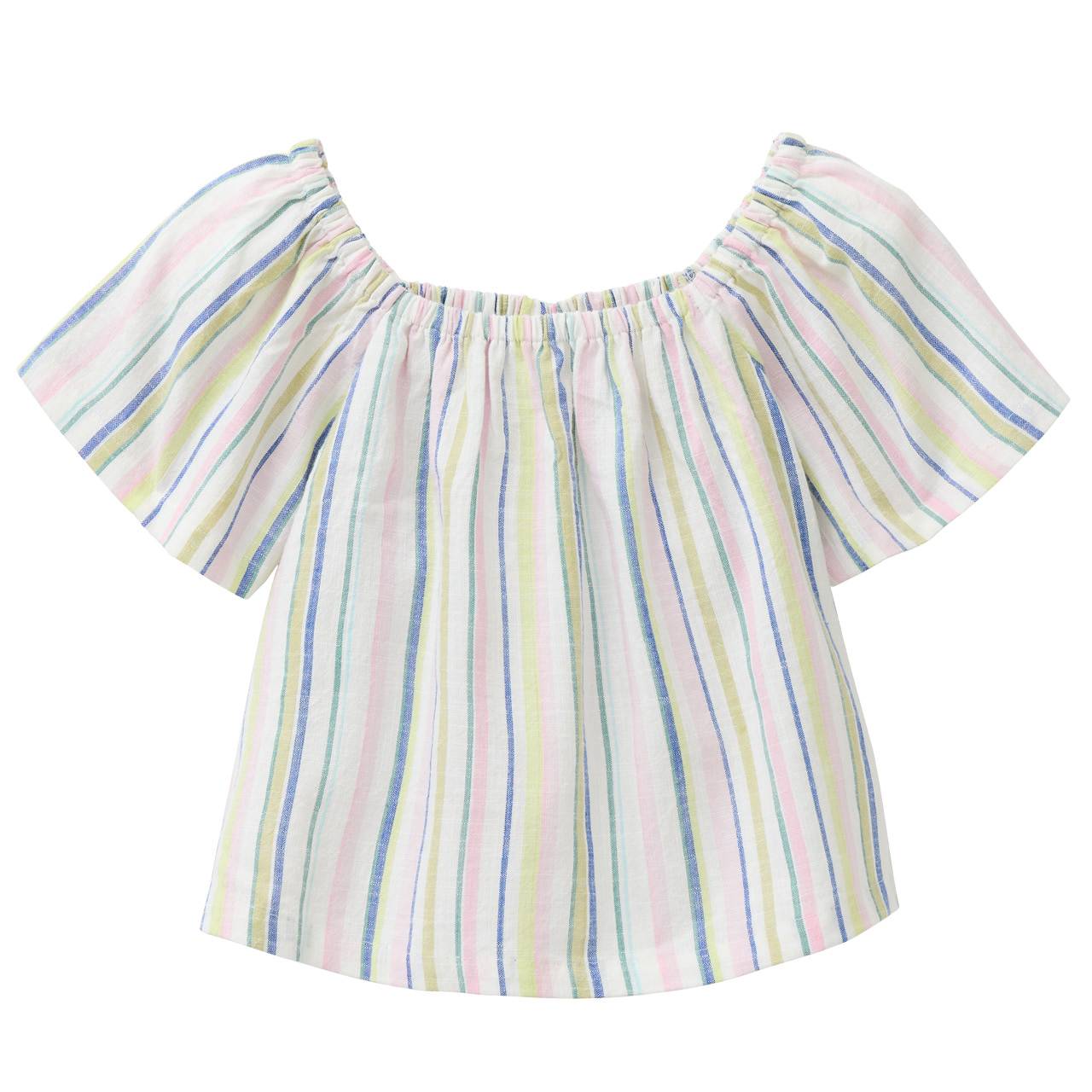 Gewebte kurzarm Bluse