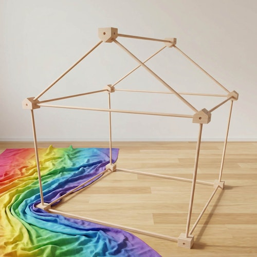 Big Start Rainbow Holzbaukasten 84x132 cm
