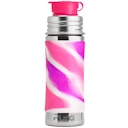 Vorschaubild Edelstahl Sportflasche Sportverschluss 325 ml pink swirl