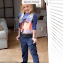 Vorschaubild Langarmshirt mit Eichhörnchen Druck