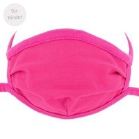 Kinder Mundbedeckung 4-8 J. - Wiederverwendbare Maske fuchsia