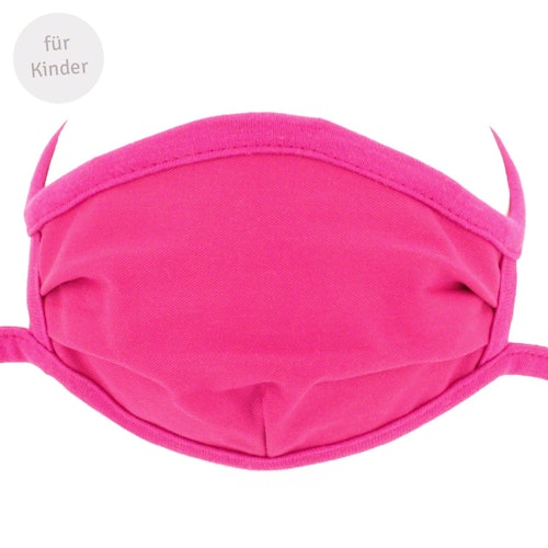 Kinder Mundbedeckung 4-8 J. - Wiederverwendbare Maske fuchsia