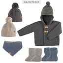 Vorschaubild Kapuzen Strickjacke Alpaka-Schurwoll Mix