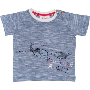 Leichtes T-Shirt Wale jeansblau mélange