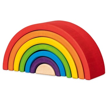 Kleiner Regenbogen Bausteine 7 teilig 19 cm